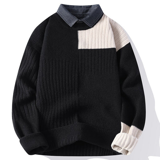 Men's Autumn And Winter Loose Knitted Sweater