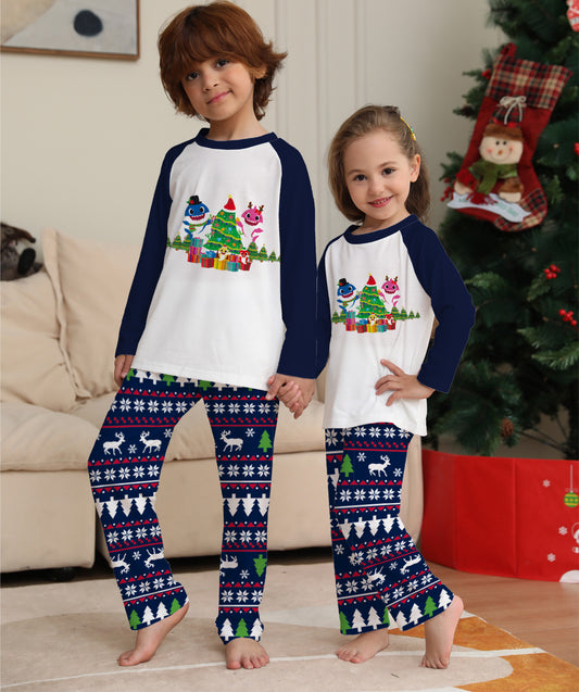 Family Matching Long Sleeve Christmas Pajama Set