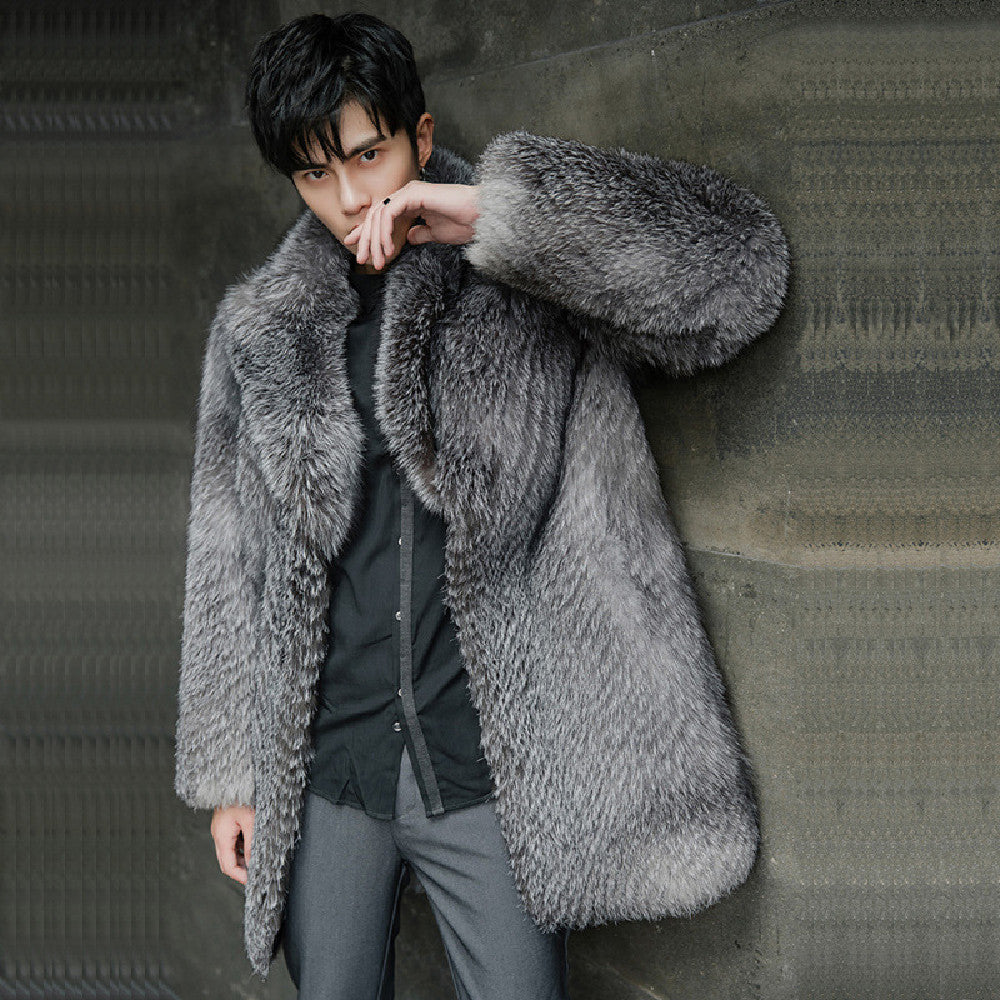 Men's Winter Fox Fur Coat