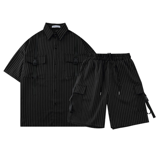 Men's Vibe Style Vertical Stripes Shirt