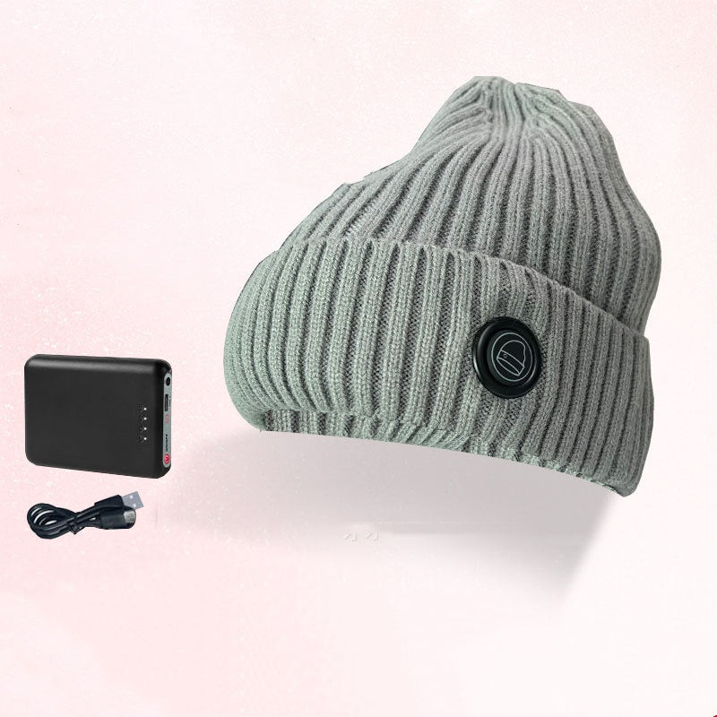 Winter Outdoors Ski Heating Fleece-lined Heating Cap