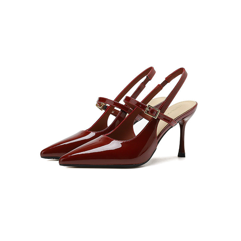 French Pointed Toe High Heels