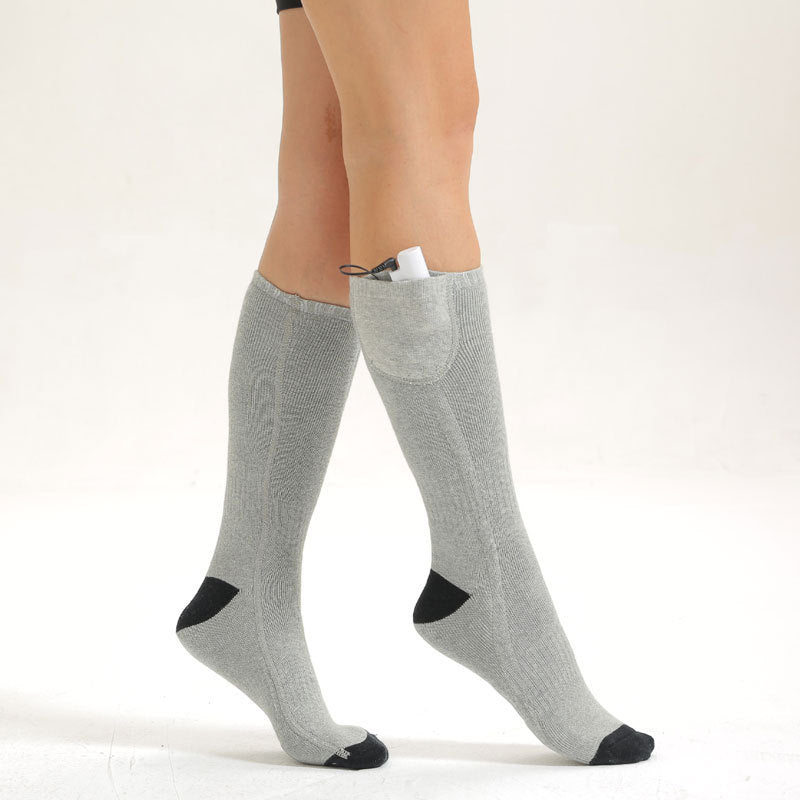 USB heating Thickened Cotton Washable Socks