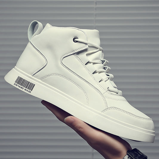 Men's Mid-top Sports Board White Shoes