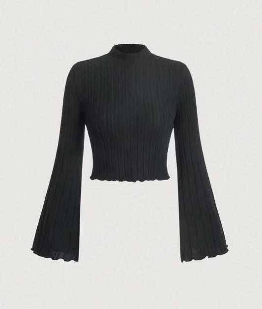 Varieties of Printed Sexy Thick Long-Sleeved Knitted Tops