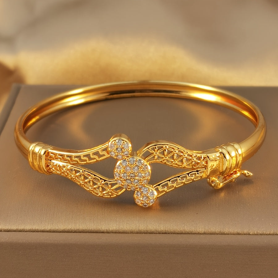 Geometric Cubic Zirconia Ladies' Bracelet