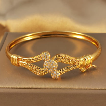 Geometric Cubic Zirconia Ladies' Bracelet