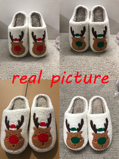 Christmas Winter Home Soft Cozy Bedroom Slipper