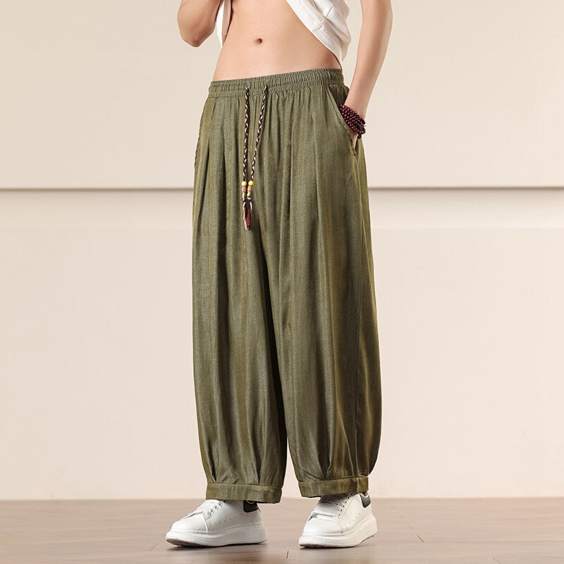 Men's Retro Loose Plus Size Harem Pants
