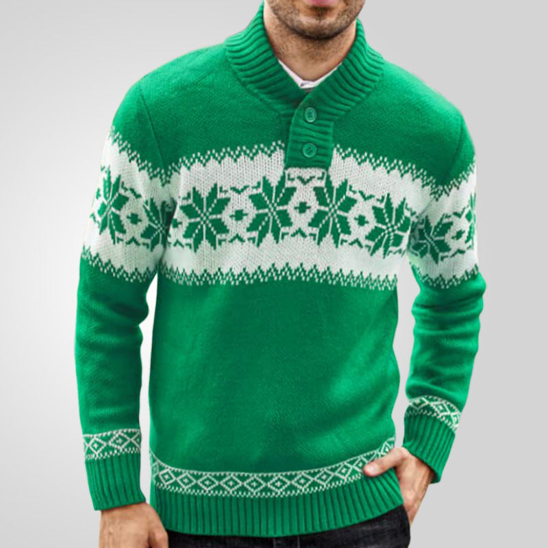 Men's Sweater Autumn And Winter Long Sleeved Christmas Sweater