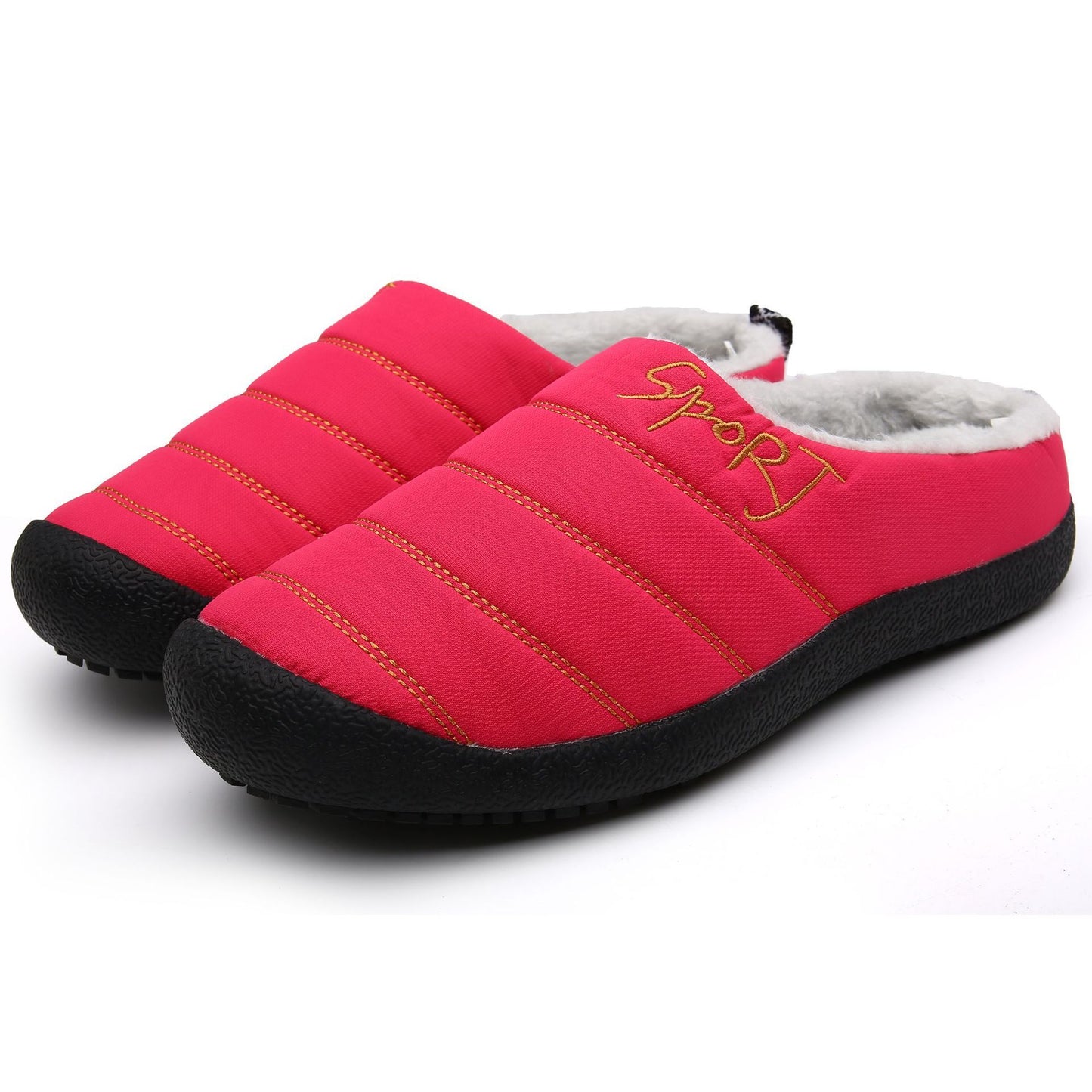 Mem's Waterproof Winter  Cotton Slippers