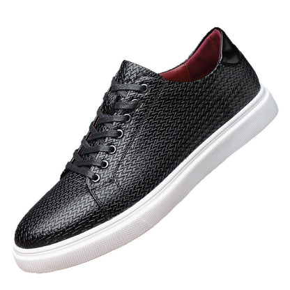 Men's Leather Low-top Flat Business Shoes