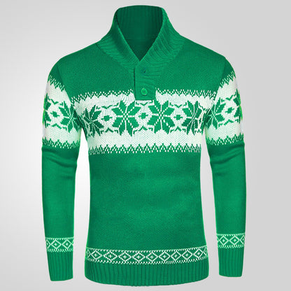 Men's Sweater Autumn And Winter Long Sleeved Christmas Sweater