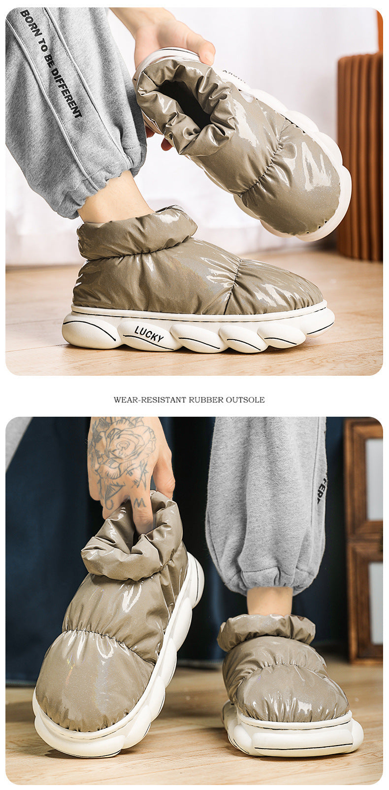 Men's Outdoors Winter Cotton Warm Shoes