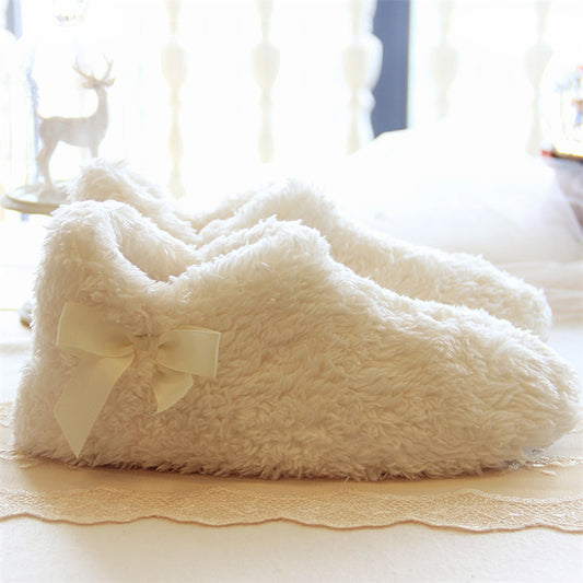 Ladies Soft Cotton Fleece Indoor Shoes