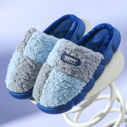 EVA Thick-soled Warm Plush Cotton Slippers for Women / Men