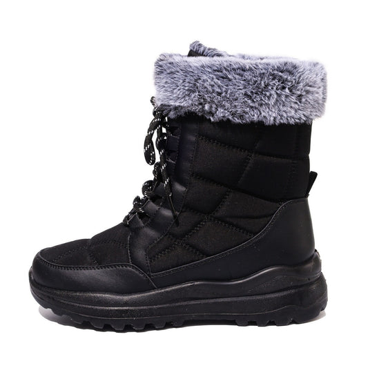 Women's High-top Fleece-lined Waterproof Snow Boots