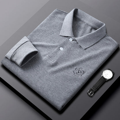 Pure Cotton Long-Sleeved Men's T-Shirt