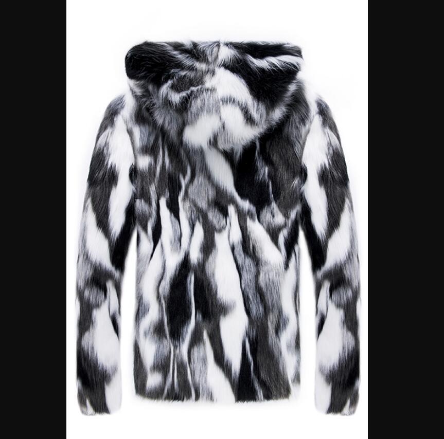 Men's Luxury Faux fur velvet cotton coat