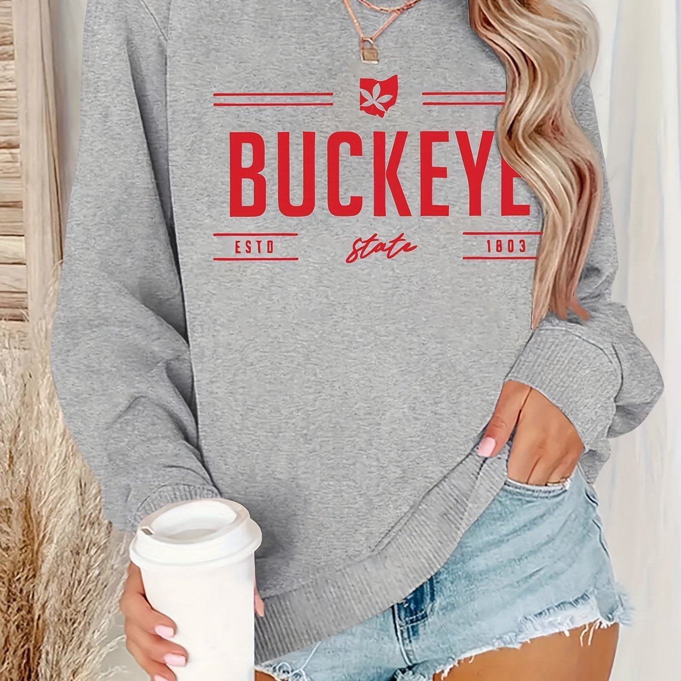 Women's Crew Neck Casual Pullover