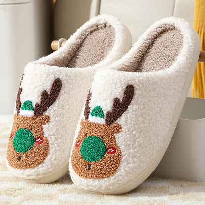 Christmas Winter Home Soft Cozy Bedroom Slipper