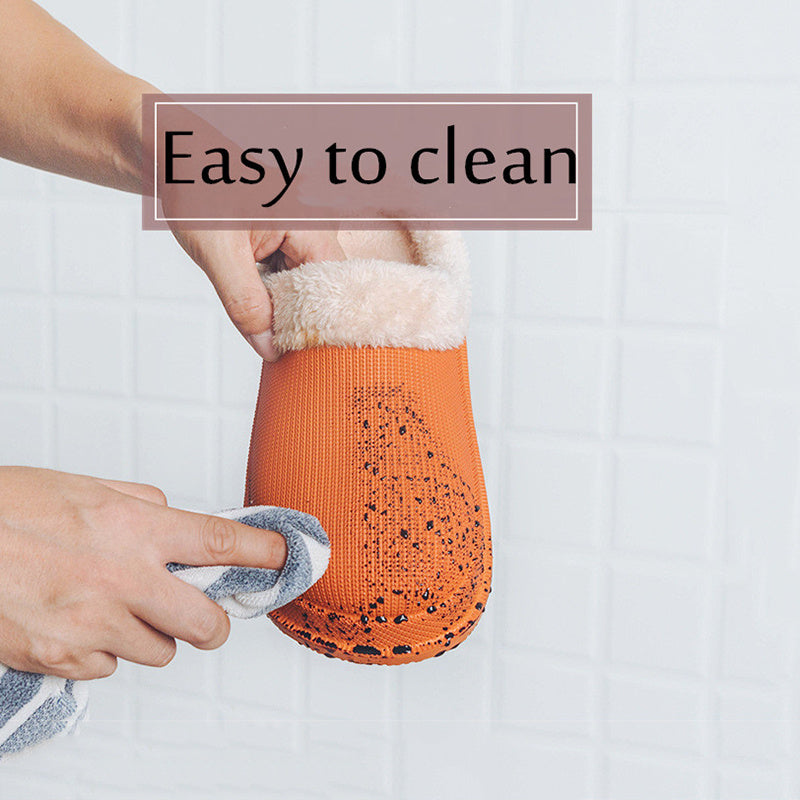 Women's Thick-Soled Outdoor Waterproof Cotton Slippers