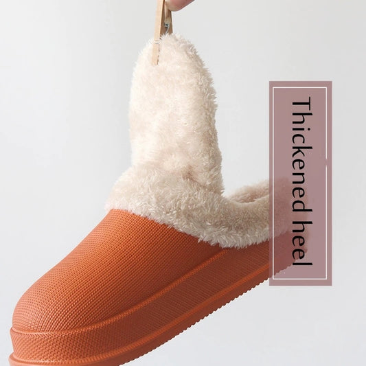 Women's Thick-Soled Outdoor Waterproof Cotton Slippers