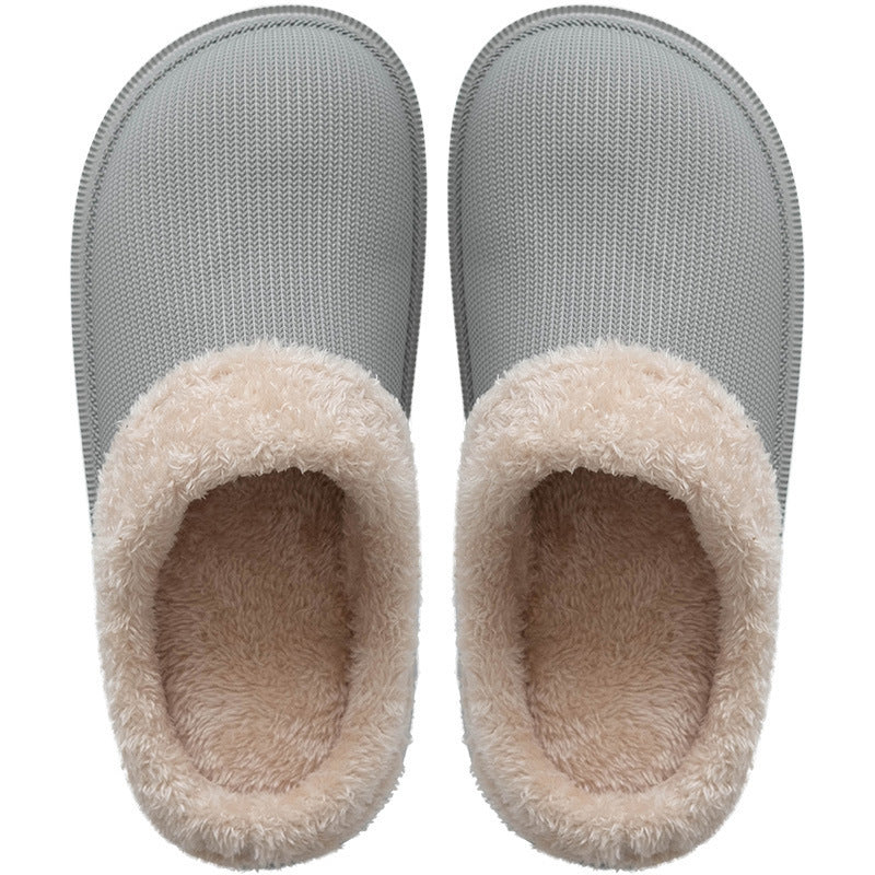 Women's Thick-Soled Outdoor Waterproof Cotton Slippers