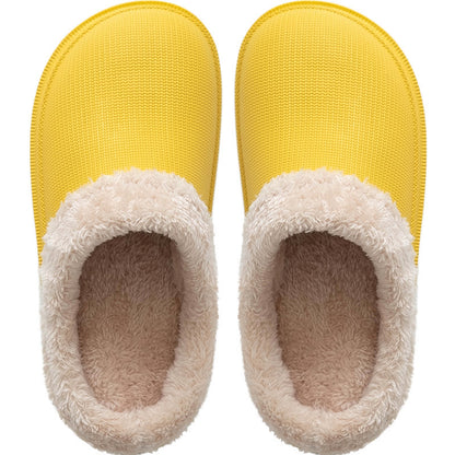 Women's Thick-Soled Outdoor Waterproof Cotton Slippers