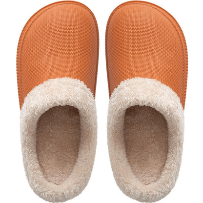 Women's Thick-Soled Outdoor Waterproof Cotton Slippers