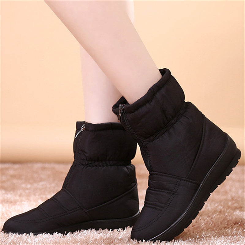 waterproof flat snow boots