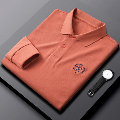 Pure Cotton Long-Sleeved Men's T-Shirt