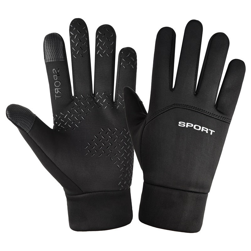 Waterproof Velvet Warm Full Finger Gloves