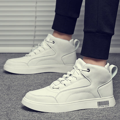 Men's Mid-top Sports Board White Shoes
