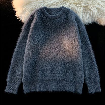 Men's Retro Round Neck Sweater