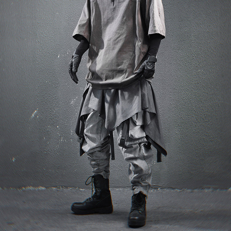 Men's Loose Casual Worn Neckline Short Sleeve