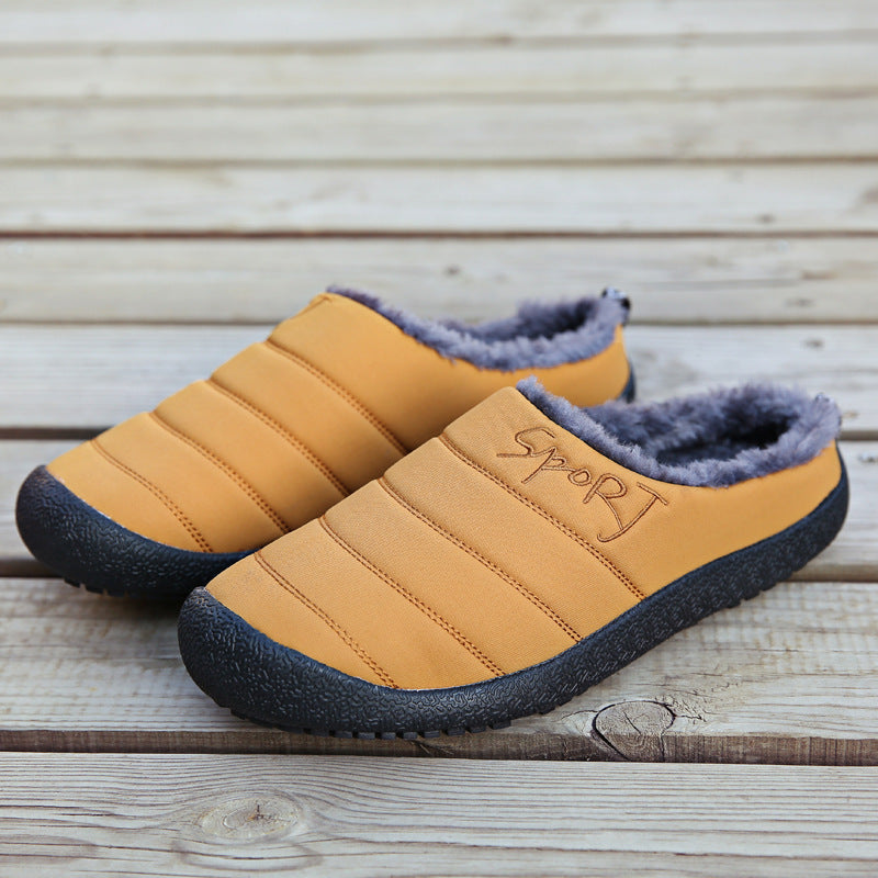 Mem's Waterproof Winter  Cotton Slippers