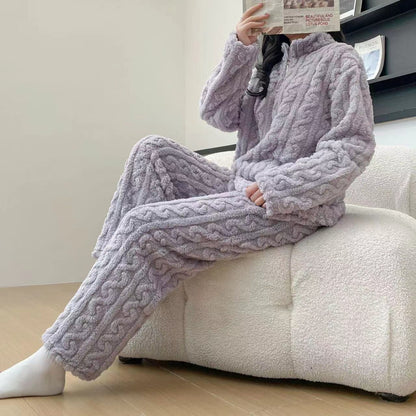 Autumn And Winter Couple Pajamas  Sleepwear