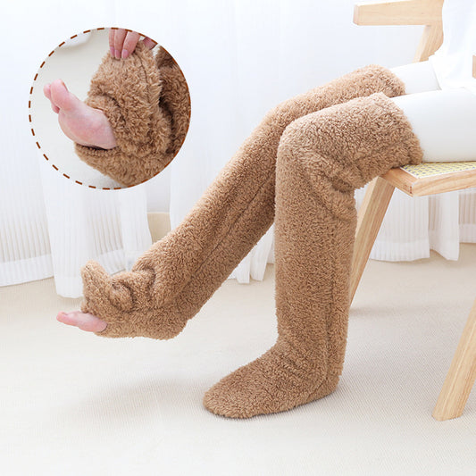 Over Knee High Fuzzy Winter Long Socks