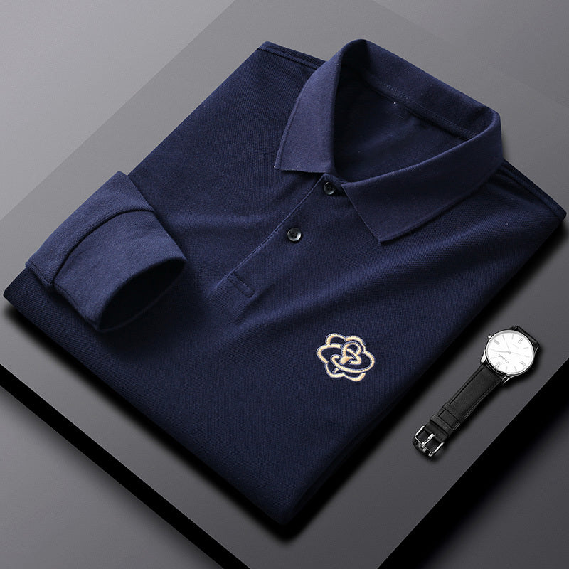 Pure Cotton Long-Sleeved Men's T-Shirt