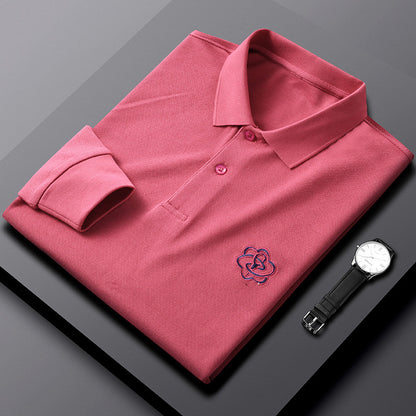 Pure Cotton Long-Sleeved Men's T-Shirt