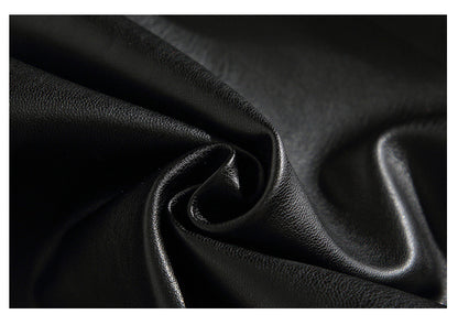 Men's Loose Straight Retro Street PU Leather Pants