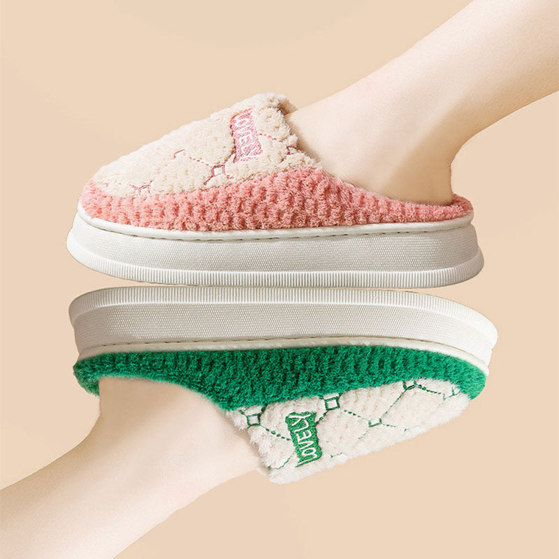 Thick-soled Non-slip Fluffy Winter Slippers