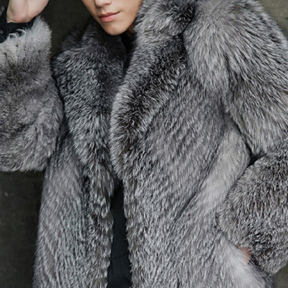 Men's Winter Fox Fur Coat