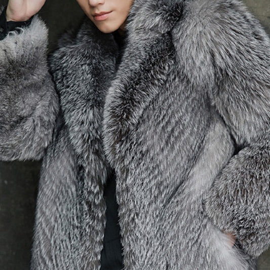 Men's Winter Fox Fur Coat