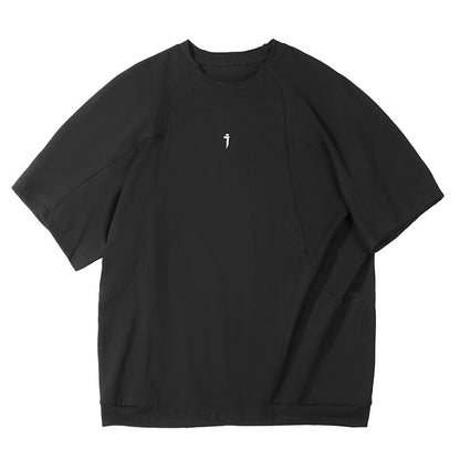 Men's Loose Casual Worn Neckline Short Sleeve