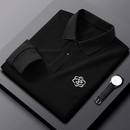 Pure Cotton Long-Sleeved Men's T-Shirt