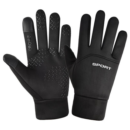 Waterproof Velvet Warm Full Finger Gloves