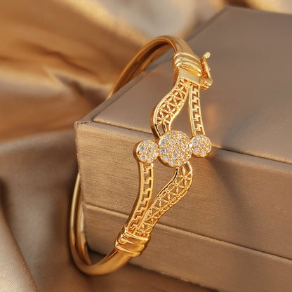 Geometric Cubic Zirconia Ladies' Bracelet