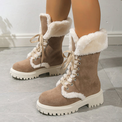 Women's Winter Lace-up Snow Boots
